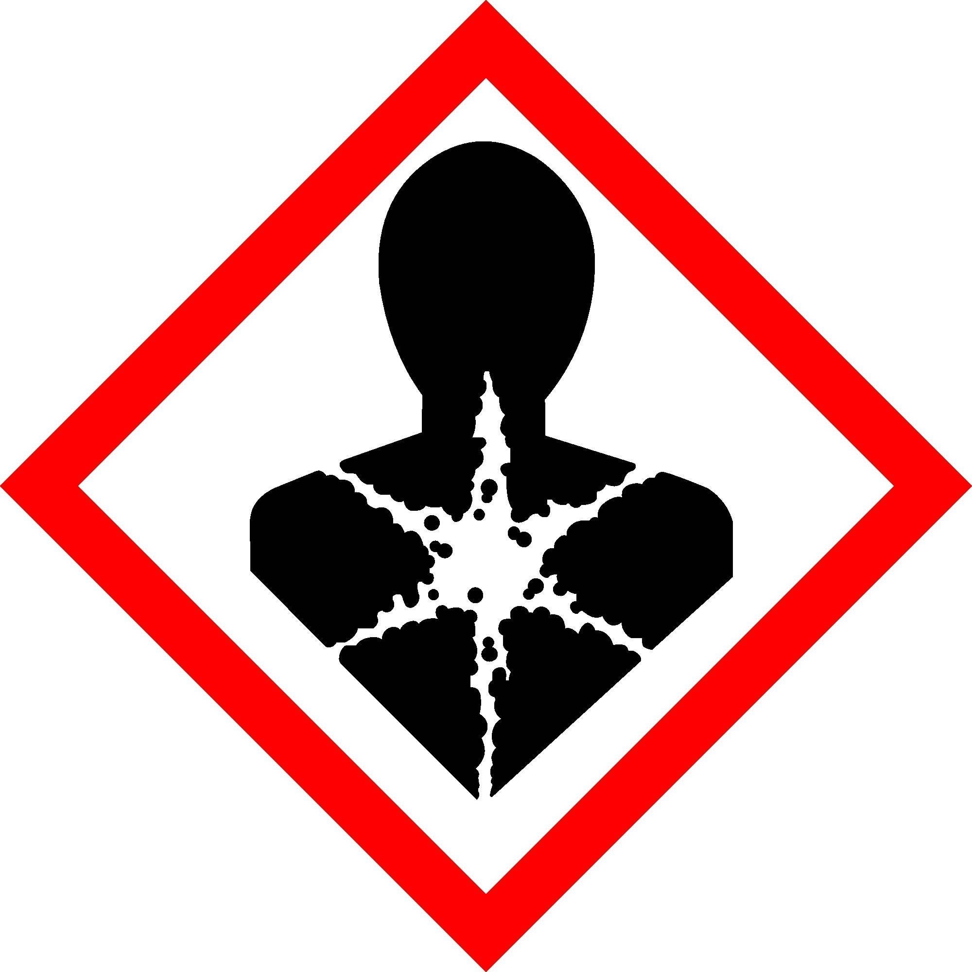 Labelident GHS Aufkleber, gesundheitsgefährdend, 50 x 50 mm, 1.000 Stück-2