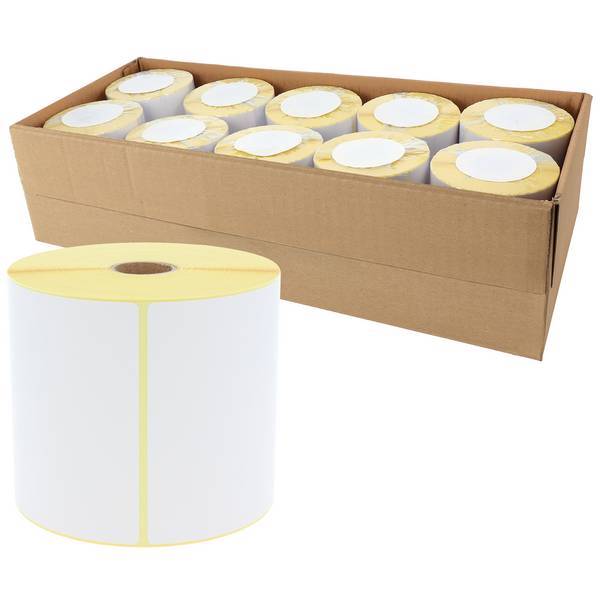 Labelident Zebra komp. Labels, 101,6 x 152,4 mm, 1 Zoll, 475 Etiketten pro Rolle, 10 Rollen