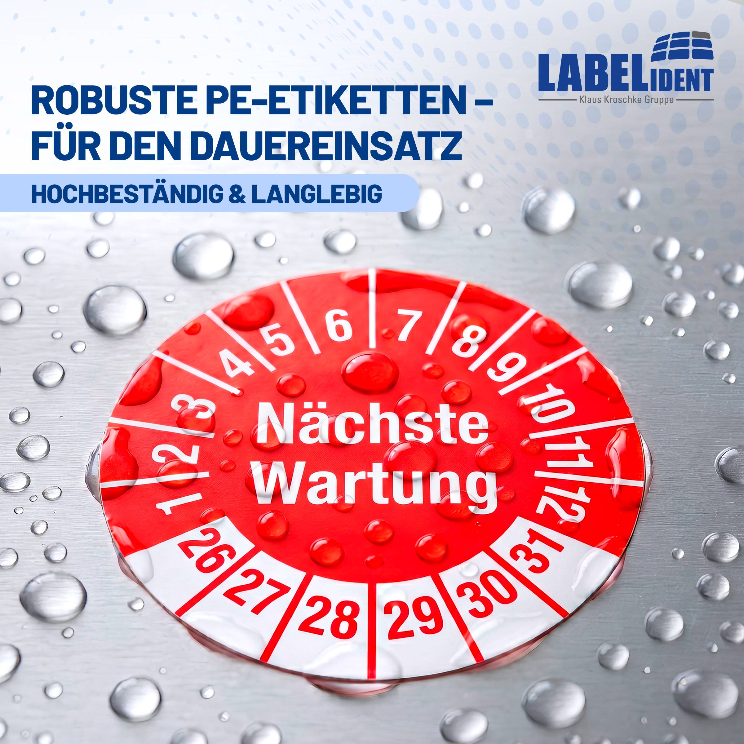Labelident Prüfplaketten Nächste Wartung, Ø 30 mm, 1.000 Etiketten-2