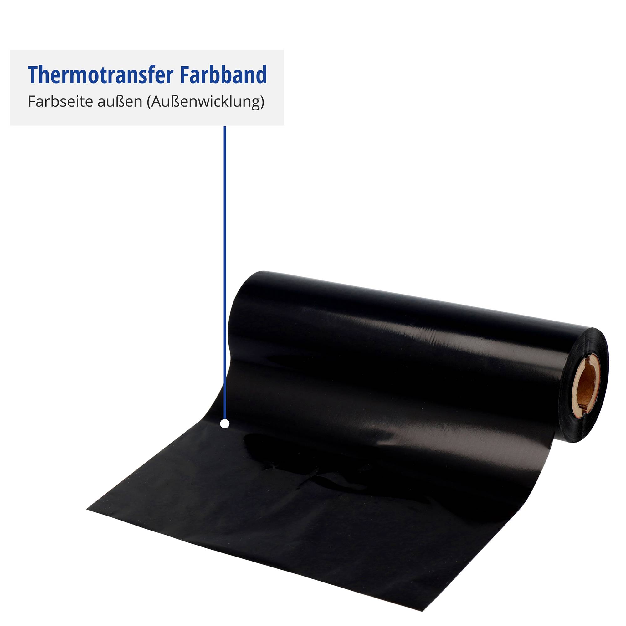 Labelident Harz Farbband schwarz, 90 mm x 300 m, 1 Zoll, 1 Rolle(n)-2