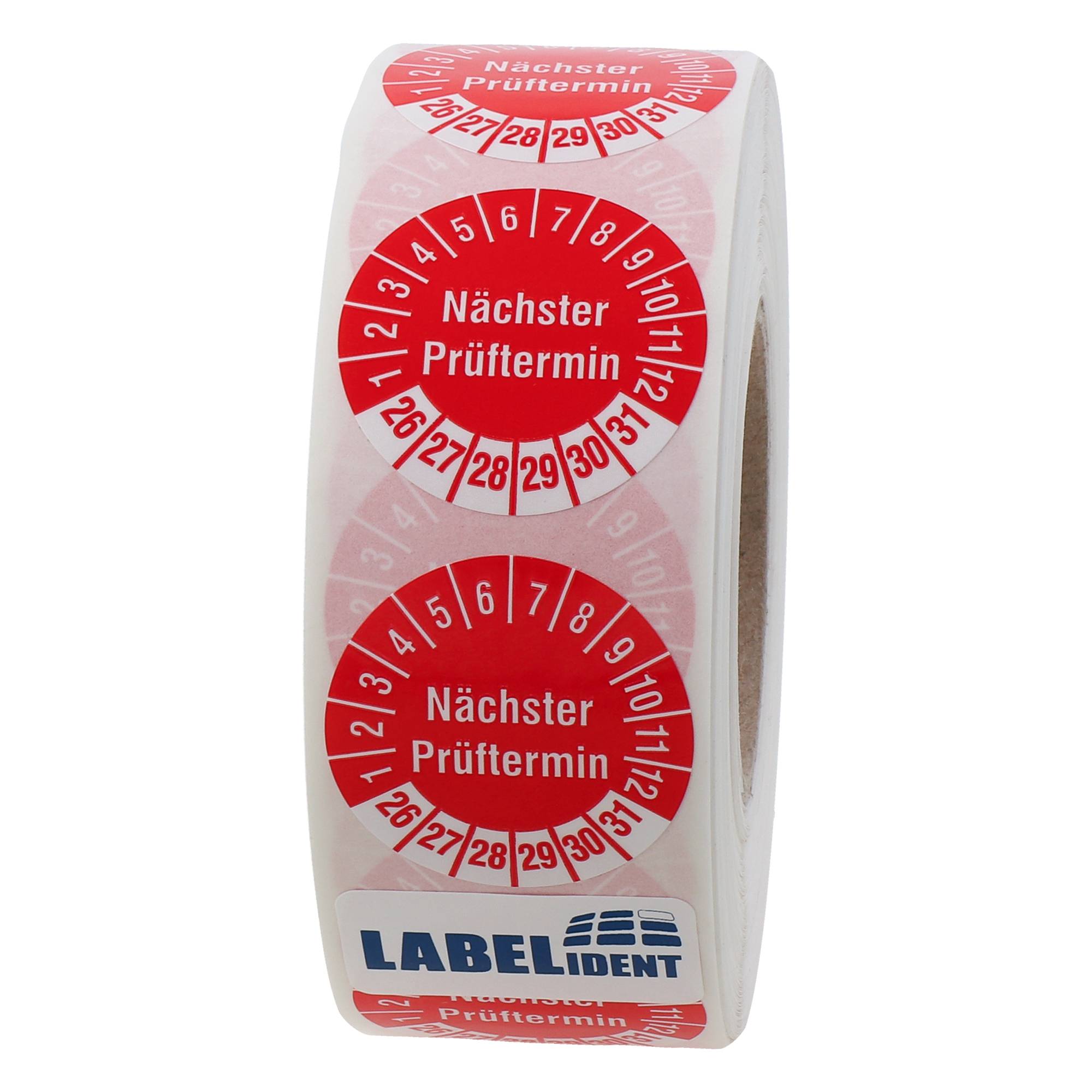 Labelident Prüfplaketten Nächster Prüftermin, Ø 20 mm, 1.000 Etiketten-3