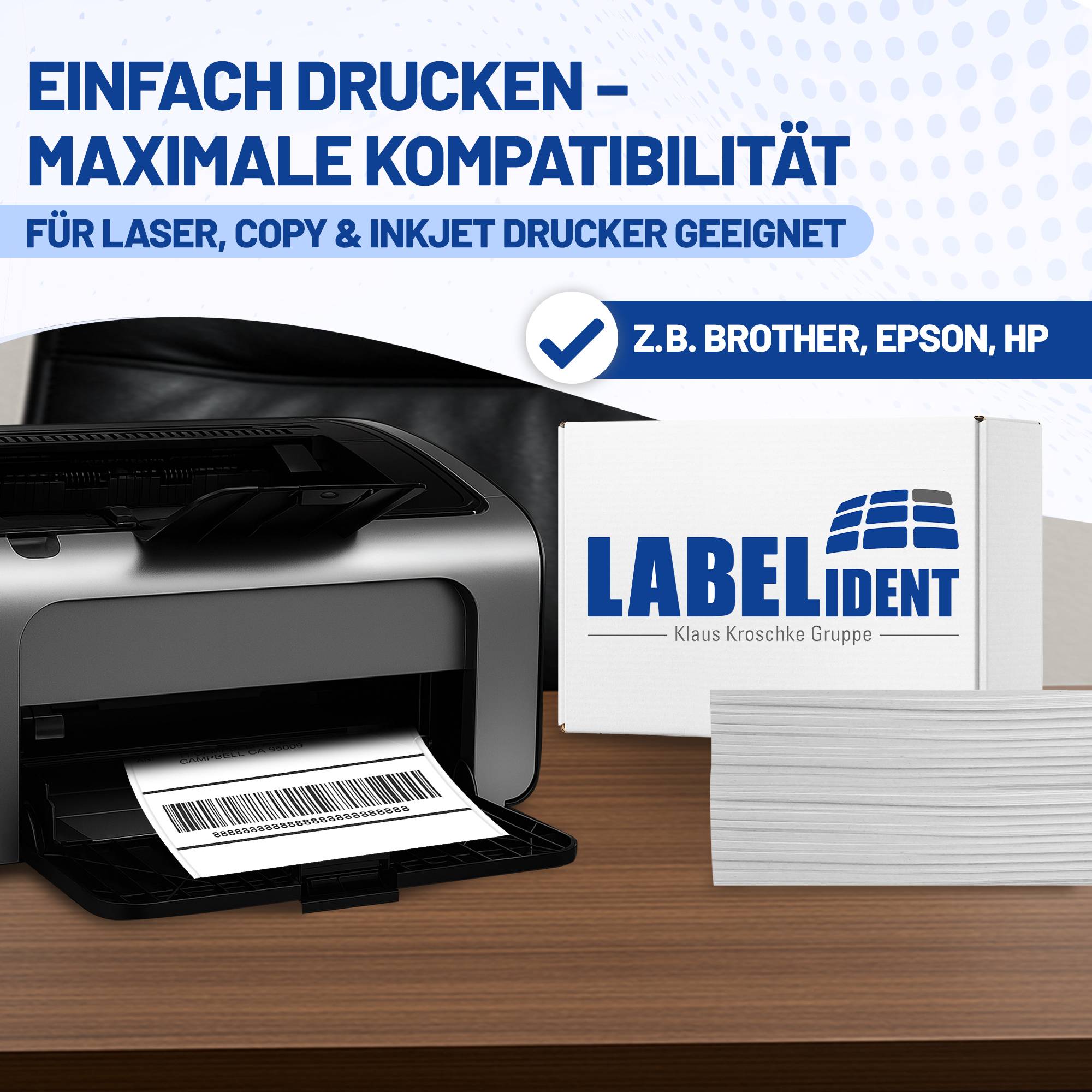 Labelident Versandetiketten A5, 205 x 148 mm, 1.000 Stück, 1.000 Blatt-1