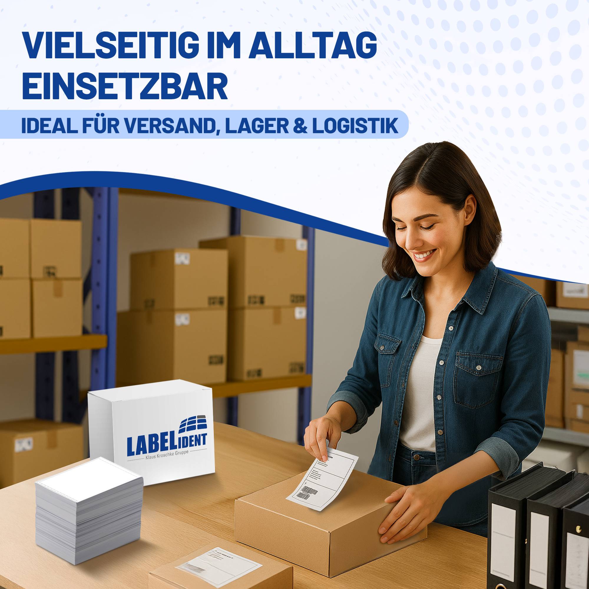 Labelident Versandetiketten A5, 205 x 148 mm, 1.000 Stück, 1.000 Blatt-2
