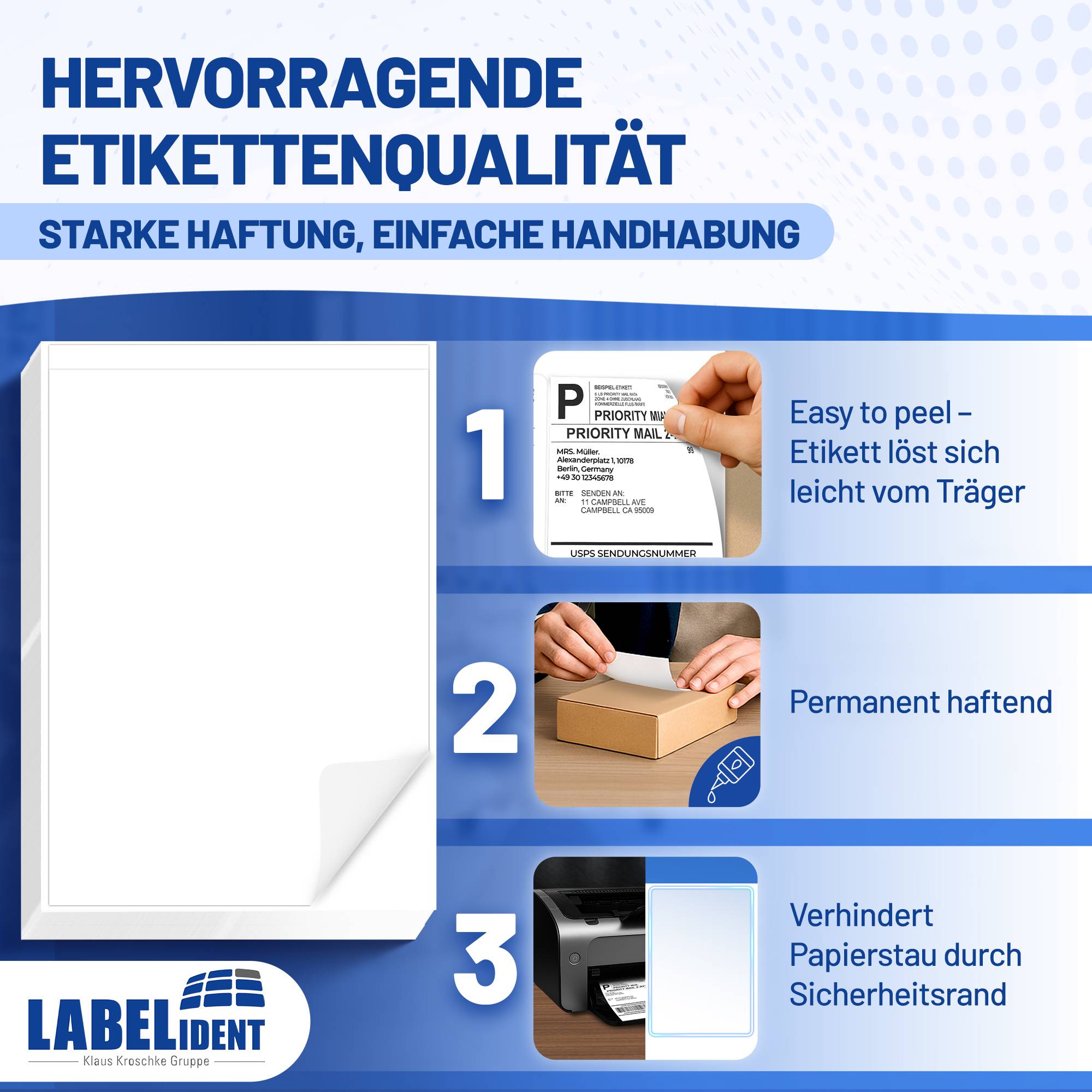 Labelident Versandetiketten A5, 205 x 148 mm, 1.000 Stück, 1.000 Blatt-3