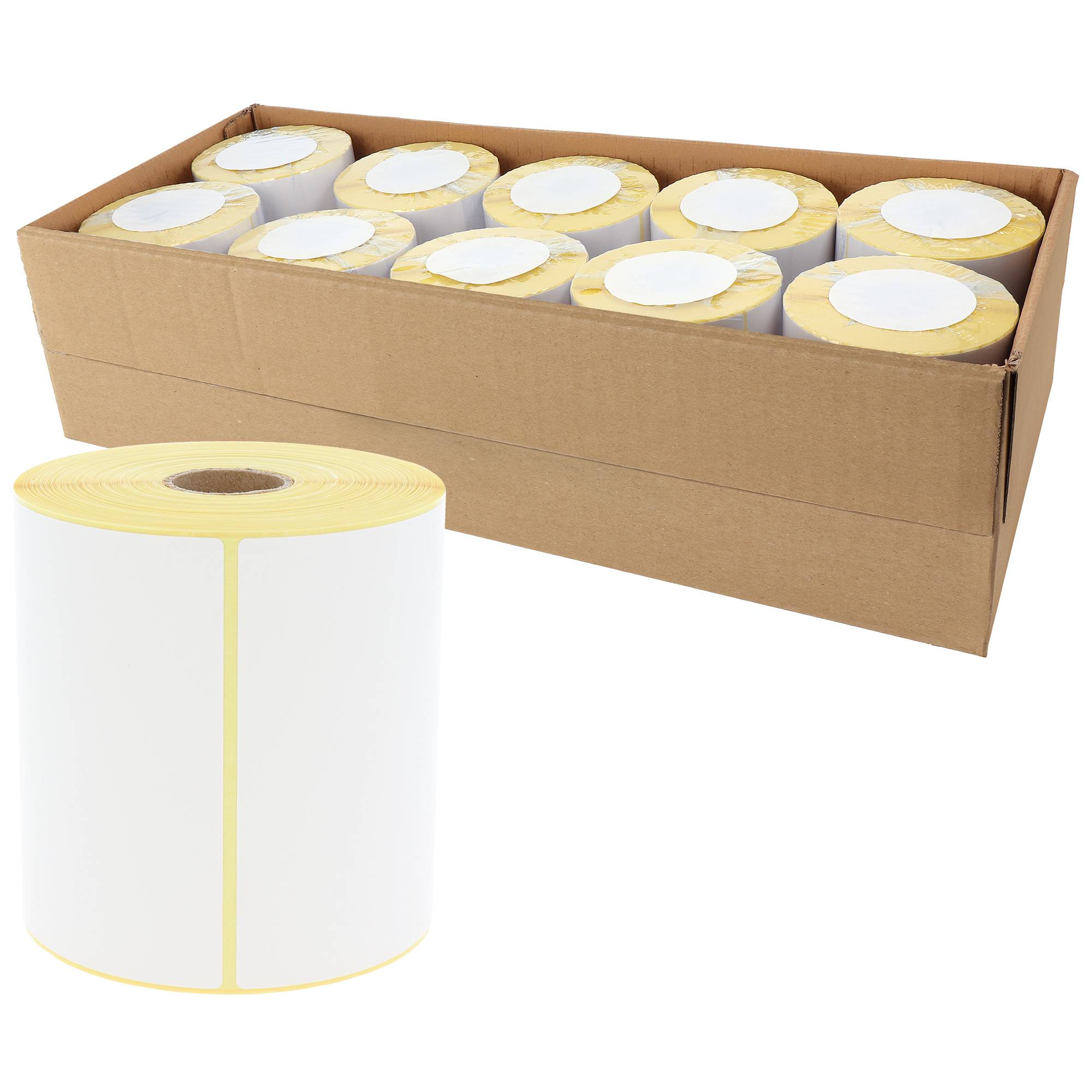 Labelident Versandlabel, 103 x 199 mm, Thermopapier, 1 Zoll, 250 Etiketten pro Rolle, 10 Rollen-0