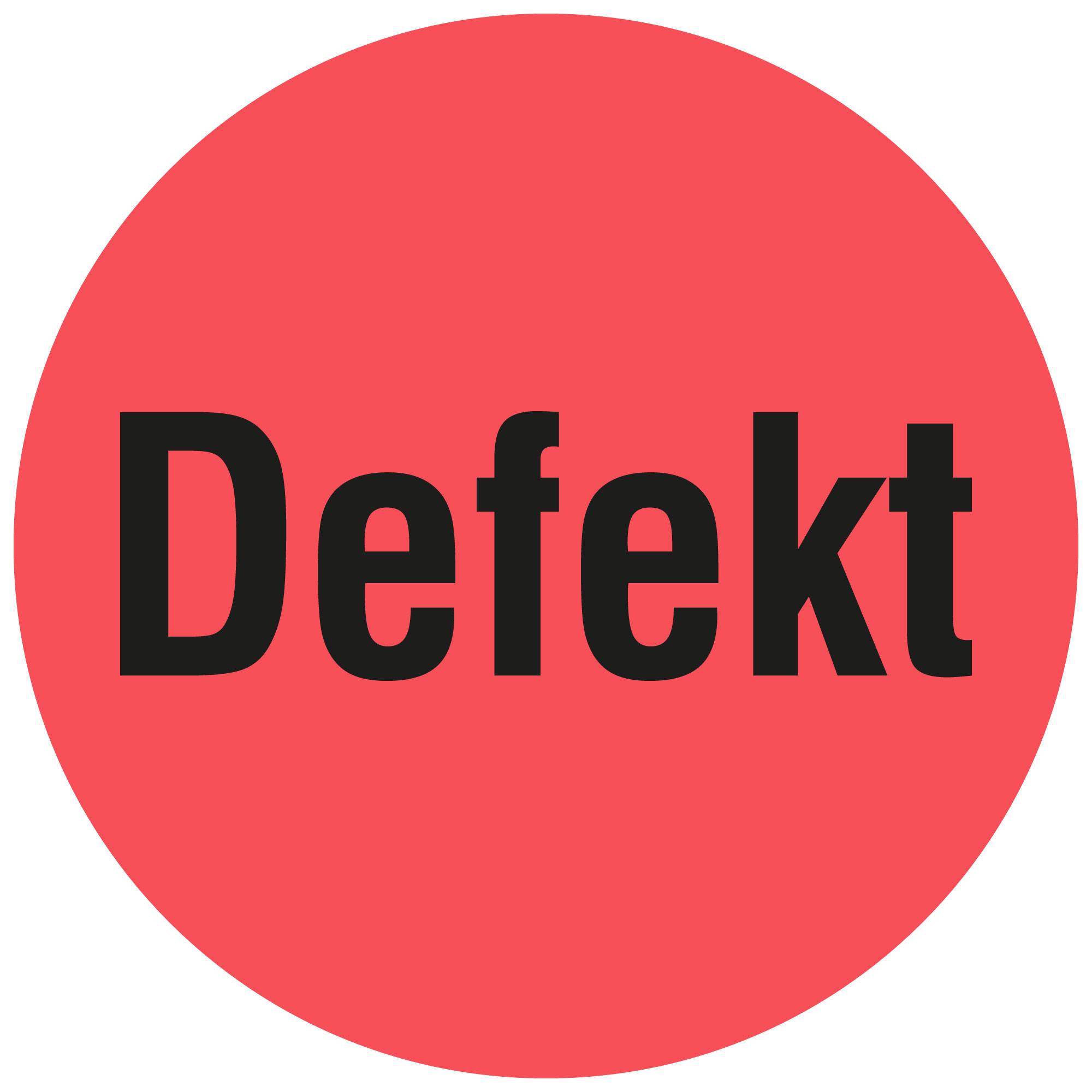 Labelident QS-Etiketten, "Defekt", Ø 20 mm, 1.000 Etiketten-2
