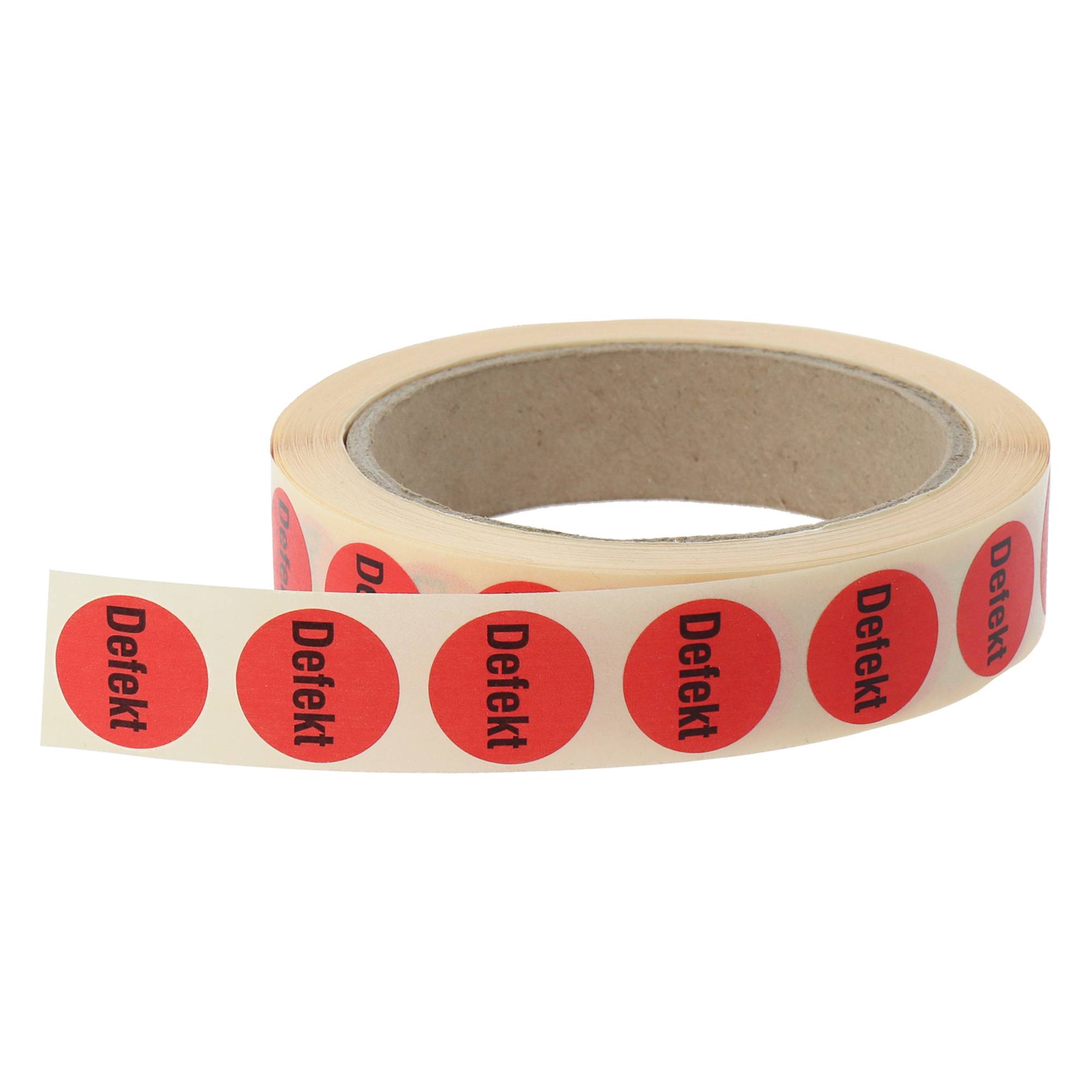 Labelident QS-Etiketten, "Defekt", Ø 20 mm, 1.000 Etiketten-3
