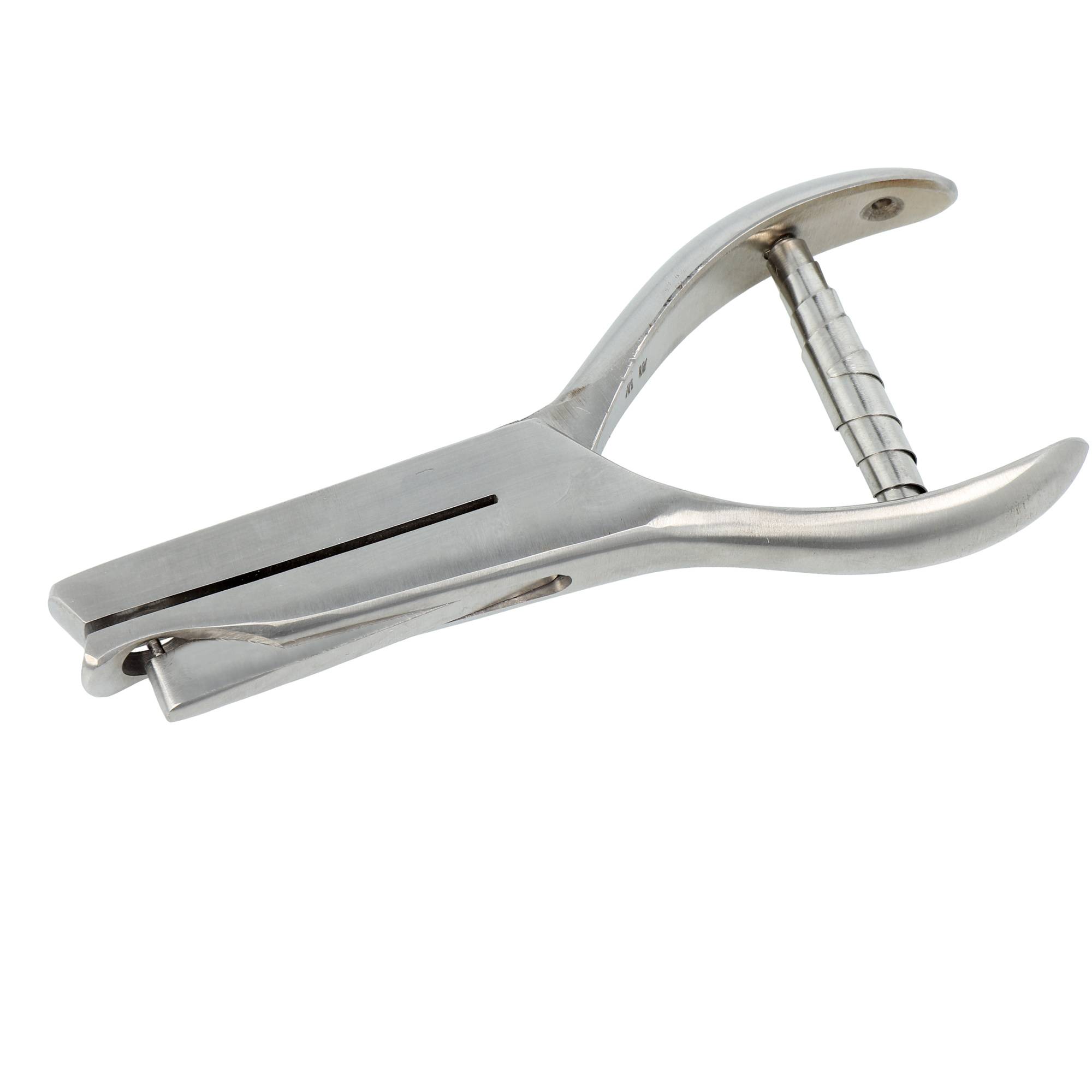 Labelident Lochzange 2 mm, mit runder Kerbform, Maultiefe 48 mm-0