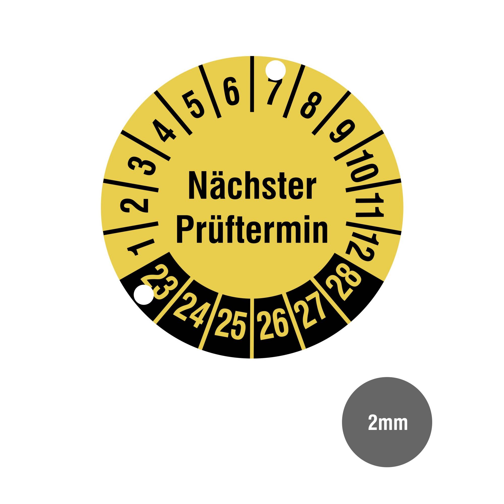 Labelident Lochzange 2 mm, mit runder Kerbform, Maultiefe 48 mm-4