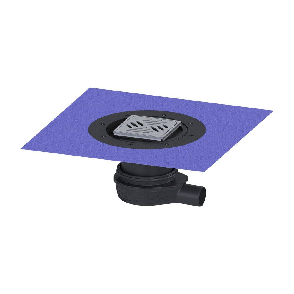 Kessel Bodenablauf Der Ultraflache 79, DN 50 Variofix, 119-174mm, Designrost