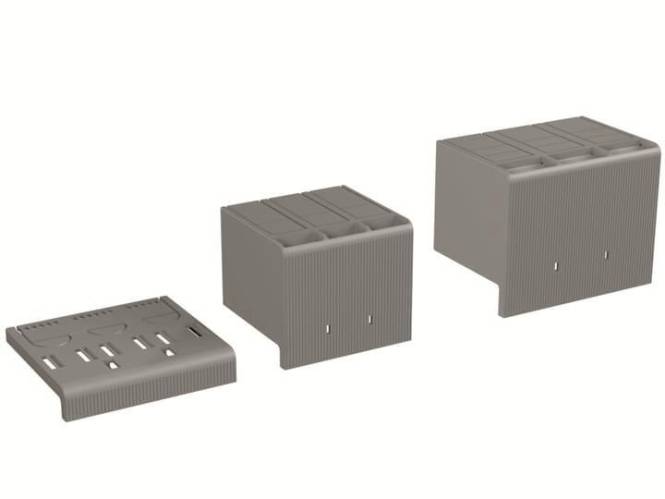 LTC XT4 3p TERMINAL COVERS LOW 2pcs Zubehör für XT4 1SDA066662R1-0
