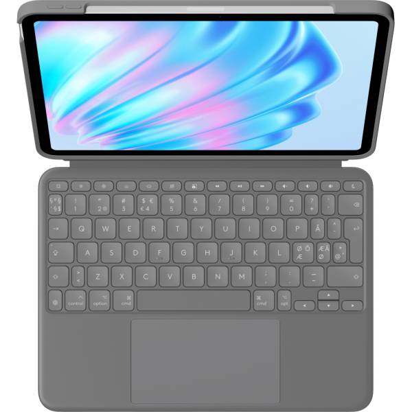Logitech Combo Touch - Tastatur und Foliohülle - mit Trackpad - hintergrundbeleuchtet - TL: Nordisch, QWERTY-3