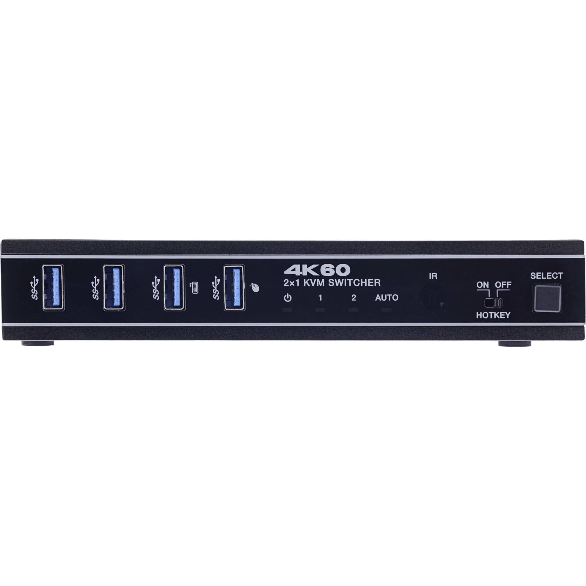 InLine® KVM Switch, 2-fach, HDMI & USB-C, 4K60Hz, Umschalter Signalsteuerung KVM KVM Switches-3