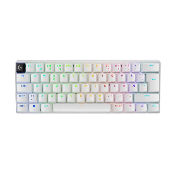 Logitech G PRO X 60 Tastatur 60% TKL Hintergrundbeleuchtung Bluetooth 2,4 GHz QWERTY Pan-Nordic weiß-3