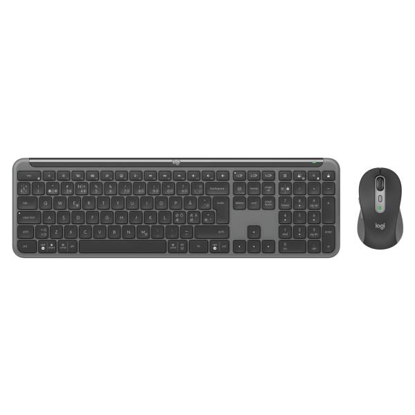 Logitech Signature Slim Combo MK950 for Business Tastatur-und-Maus-Set kabellos Bluetooth 5.1 LE QWERTY Nordisch-1
