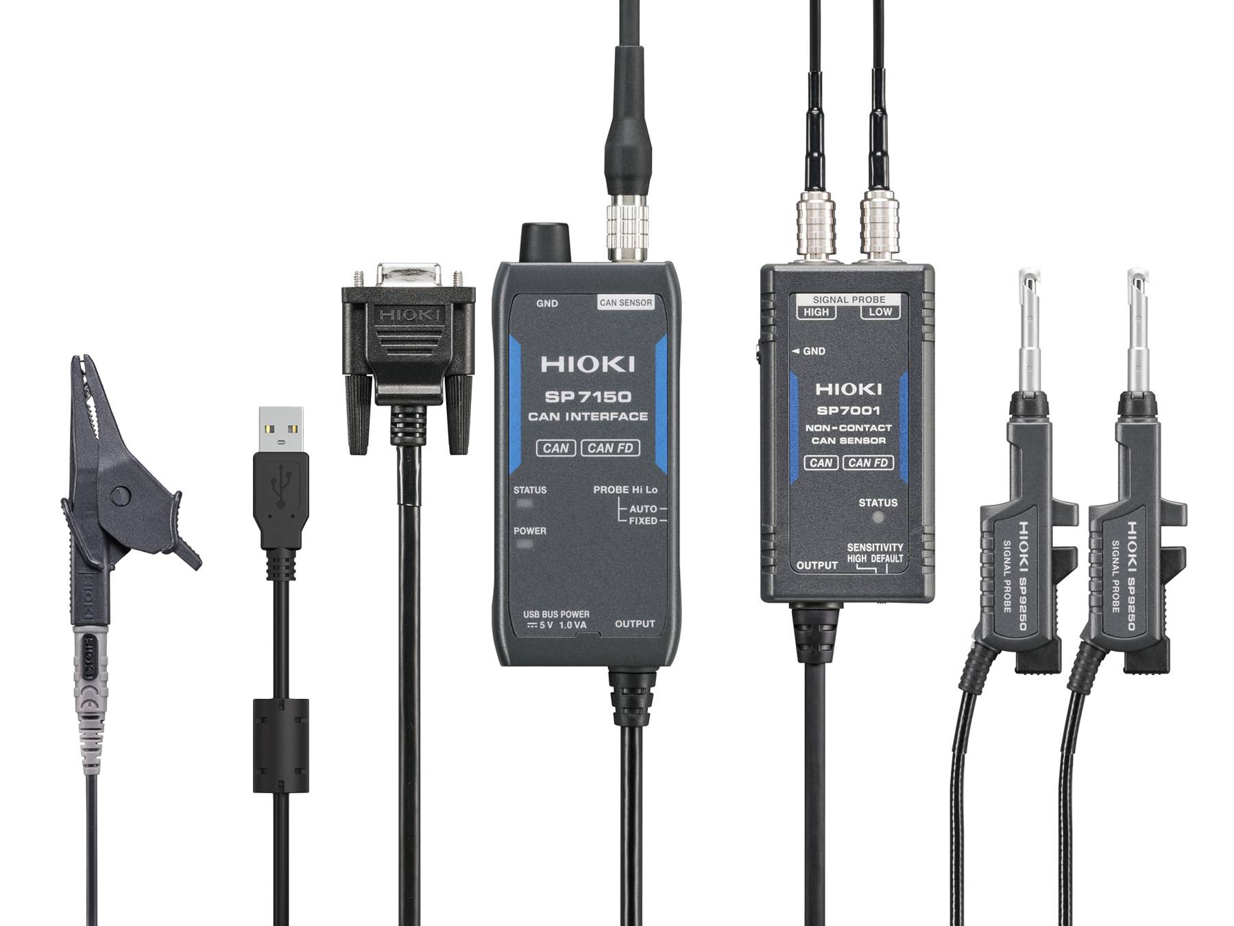 HIOKI SP7001-95 - Kontaktloses CAN/CAN FD Sensor-Set, Klemmsonden, 1 CAN-Bus-0
