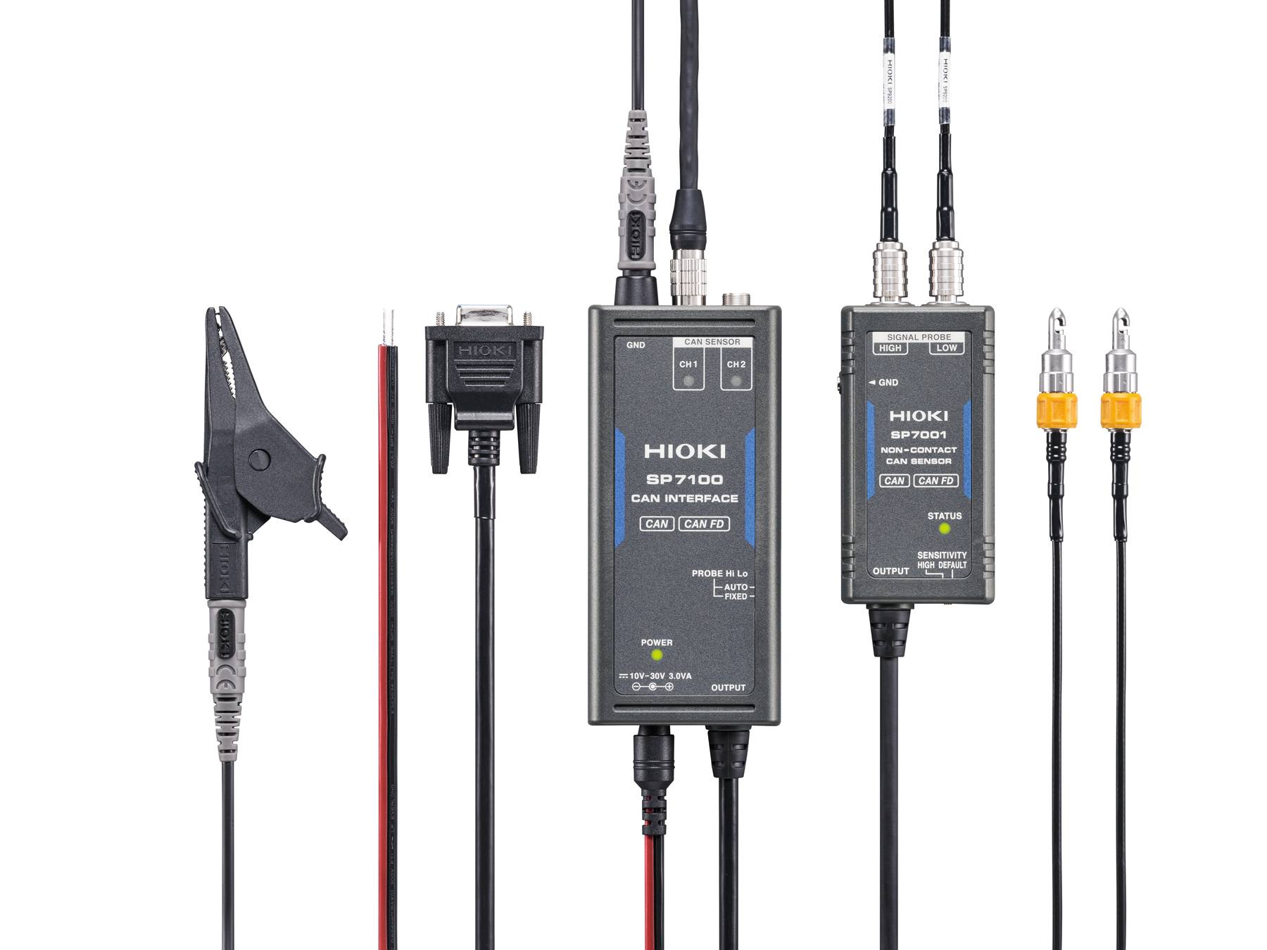 HIOKI SP7001-90 - Kontaktloses CAN/CAN FD Sensor-Set, Schraubsonden, bis zu 2 CAN-Busse-0