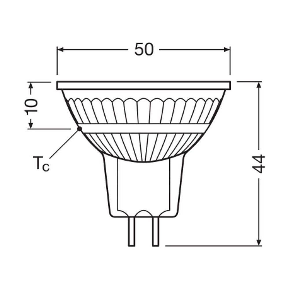 LEDV LED Reflektor 3,4-35W/927 dimmbar MR16 12V GU5,3 36° 25000h EEK E Leuchtmittel LED LED-1