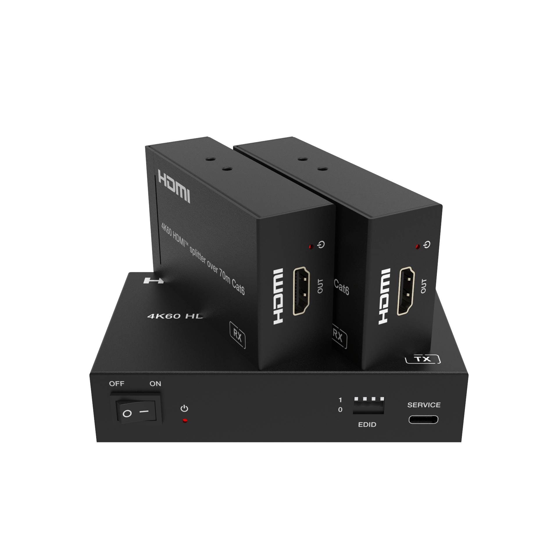 FeinTech SX230 HDMI 2.0 Splitter 1 In 2 Out over CAT Extender 60m-0