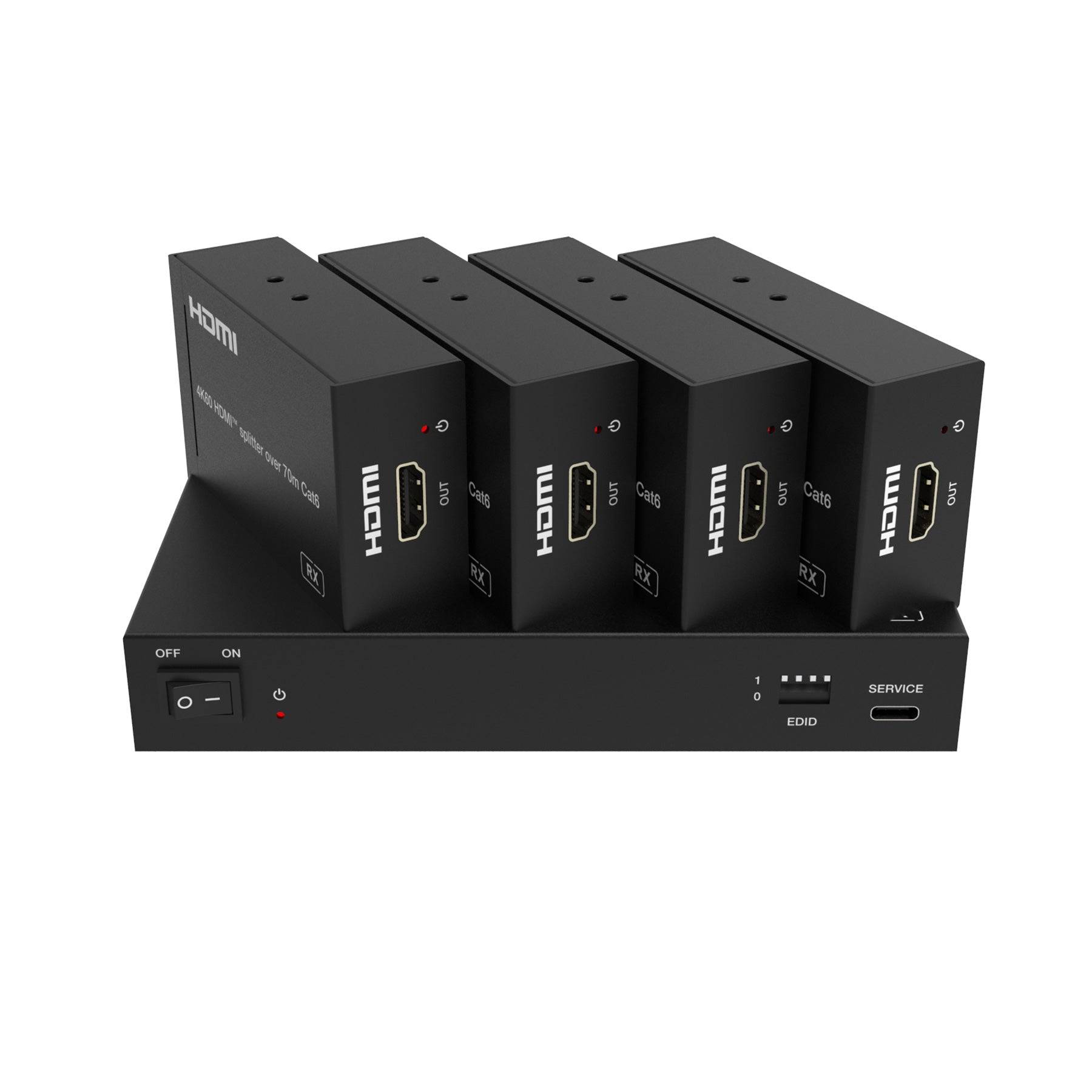 FeinTech SX430 HDMI 2.0 Splitter 1 In 4 Out over CAT Extender 60m-0