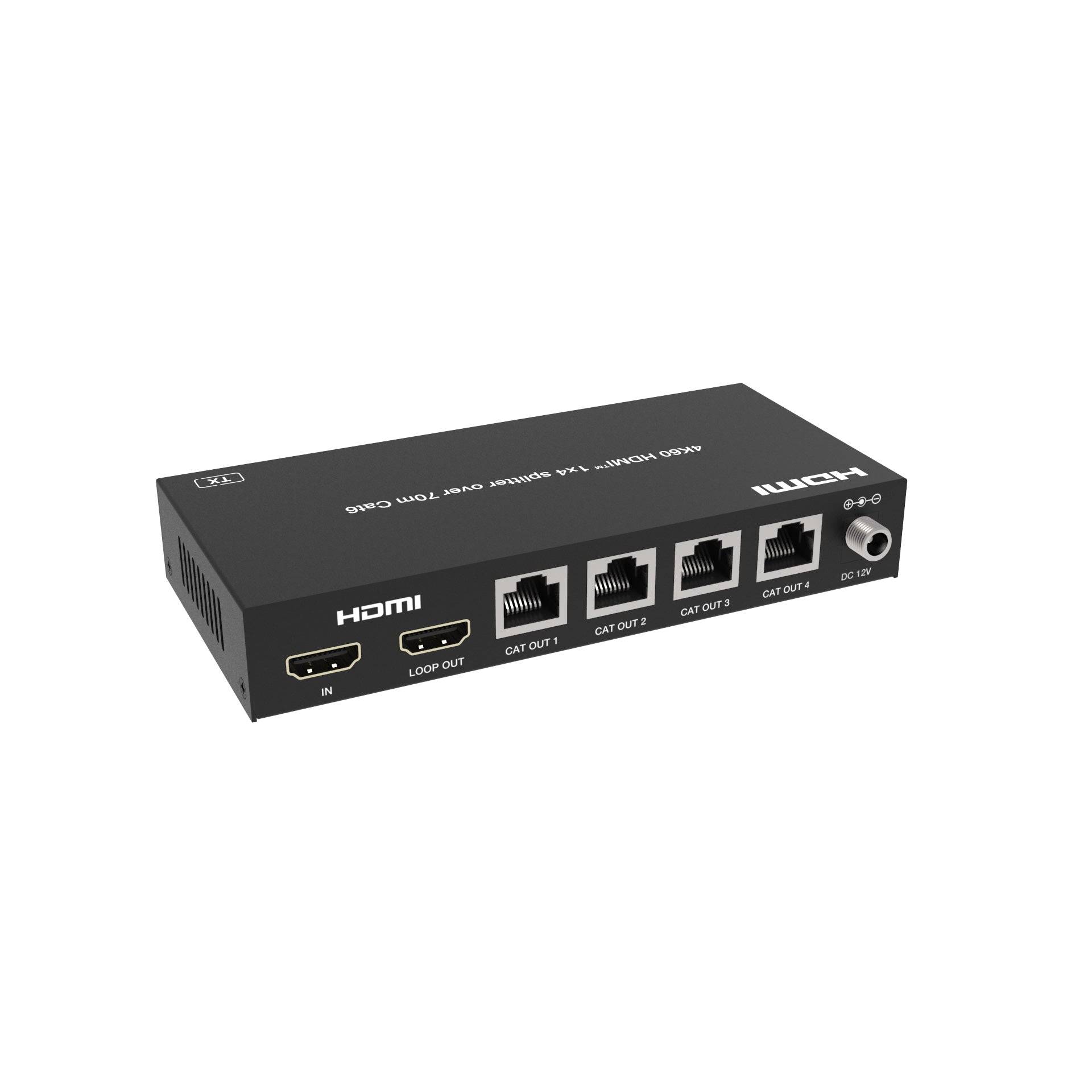 FeinTech SX430 HDMI 2.0 Splitter 1 In 4 Out over CAT Extender 60m-2