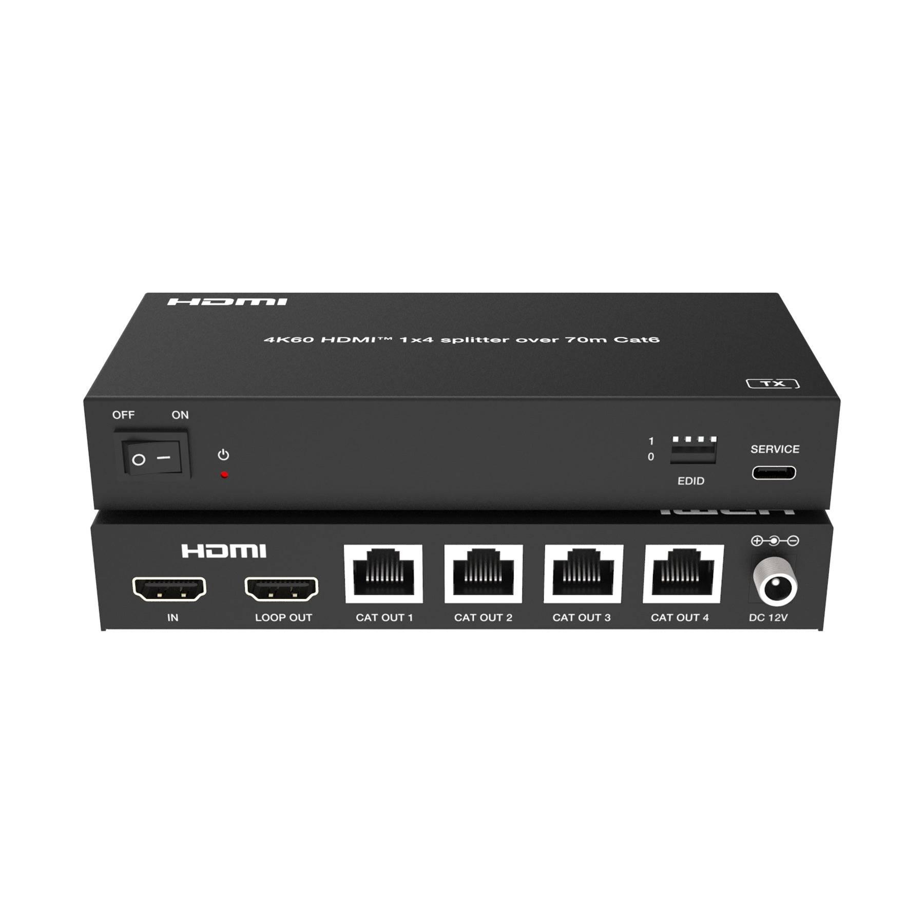 FeinTech SX430 HDMI 2.0 Splitter 1 In 4 Out over CAT Extender 60m-3