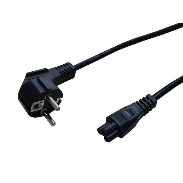STANDARD Netzkabel, 3pol. Notebook-Buchs