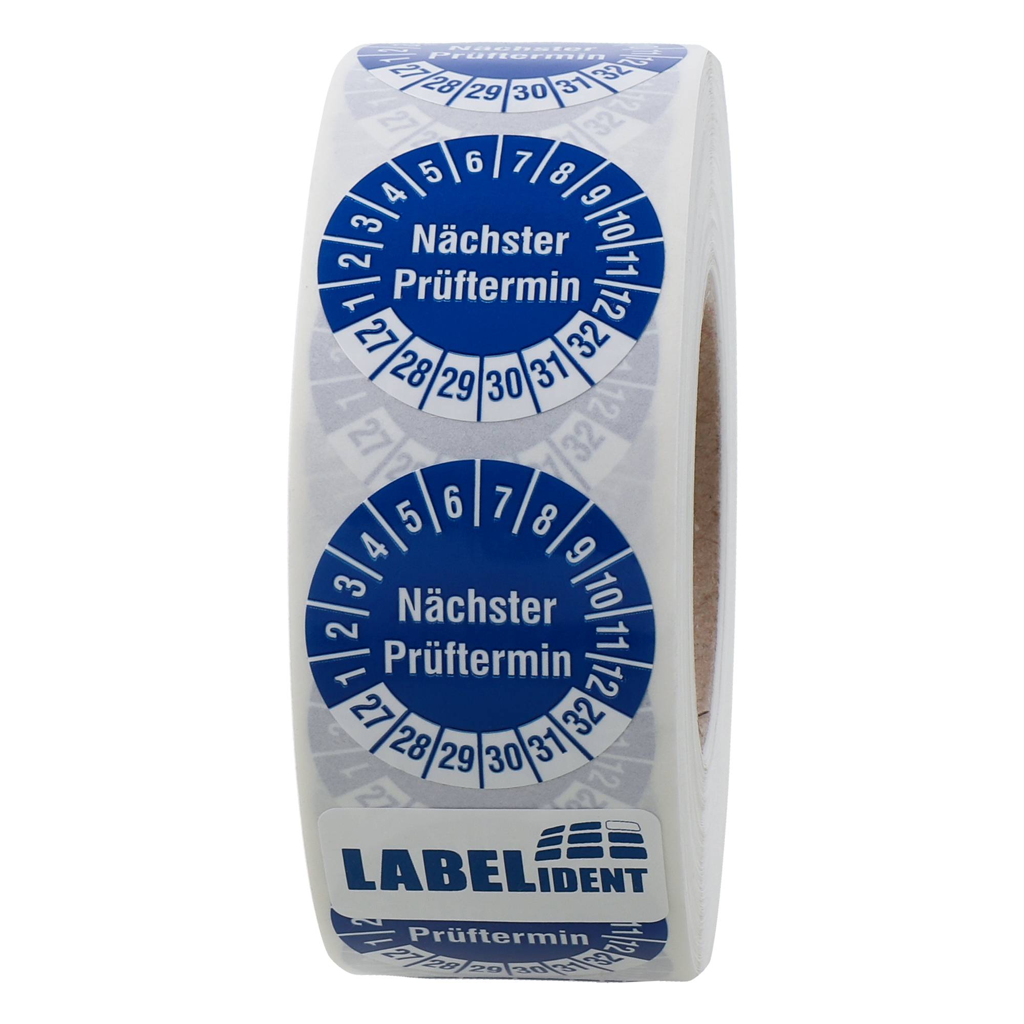 Labelident Prüfplaketten UVV geprüft, Ø 30 mm, 1.000 Etiketten-2