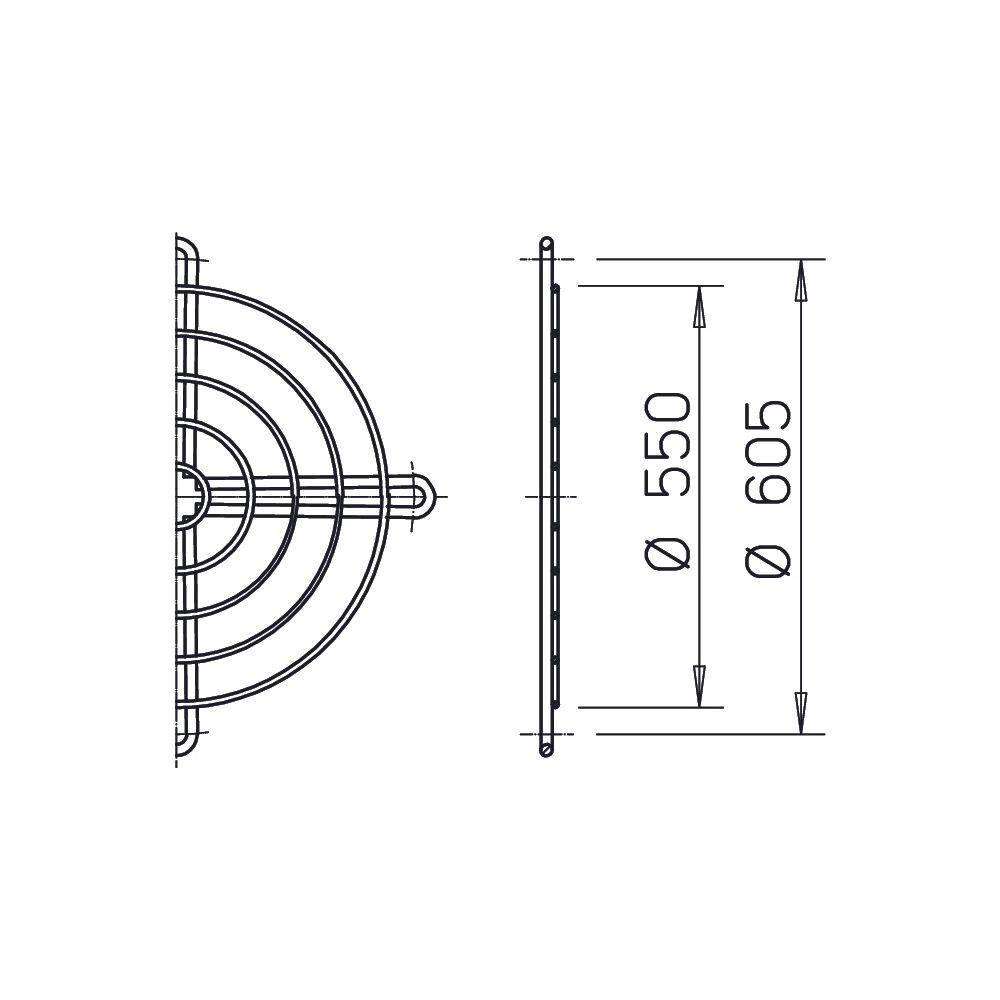 Helios Ventilatoren Schutzgitter SG 560-1