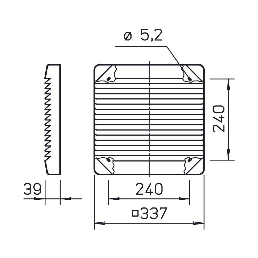 Helios Lüftungsgitter G 250, DN Weiß-1