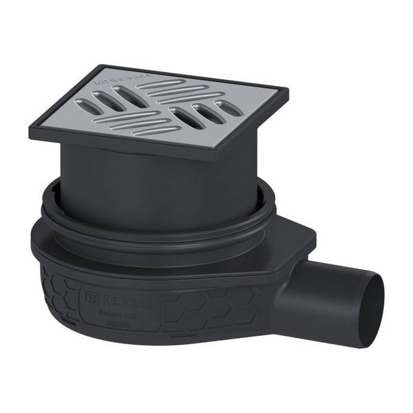 Kessel Bodenablauf Der Ultraflache 79, DN 50, 88-139mm, Schlitzrost