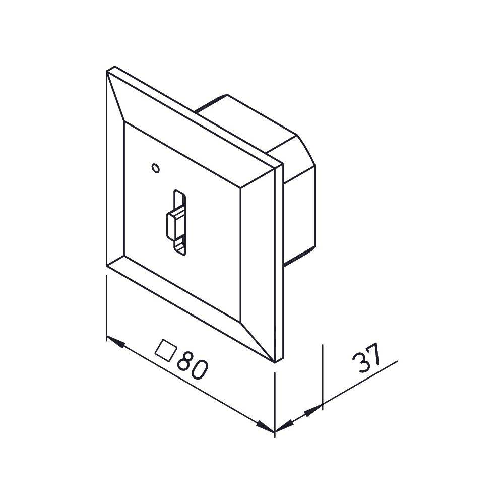 Helios Bedienelement KWL-BE Eco Schiebeschalter 3-stufig mit LED, Unterputz-Version-1