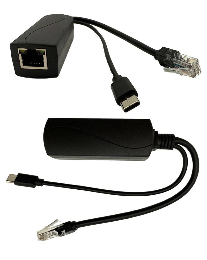 POE Injector/Splitter (POE IEEE 802.3af/at zu USB-C 5V/3A, Gigabit LAN)-0