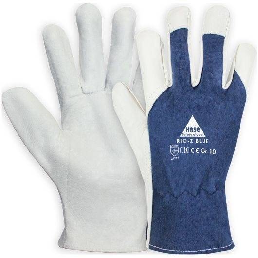 Hase Montagehandschuhe Rio-Z-Blue, Größe 10, 10 Paar-0