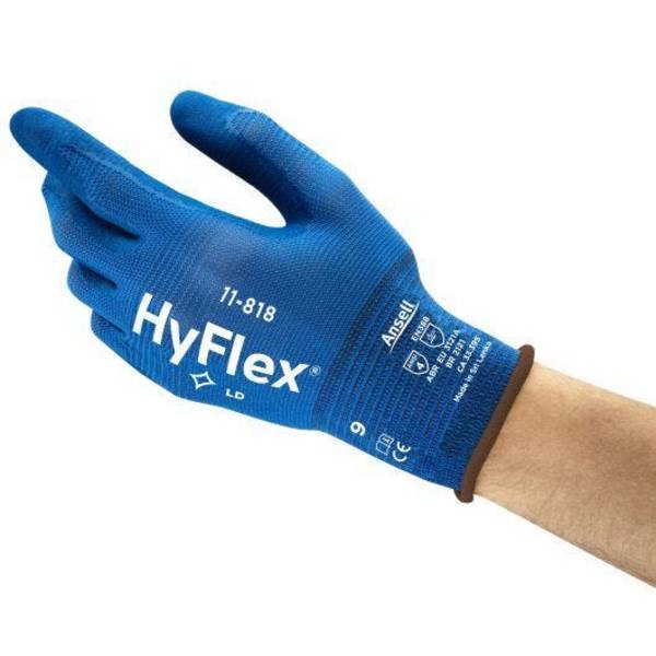Ansell Schnittschutzhandschuhe HyFlex® 11-818, Größe 7, 12 Paar/VE
