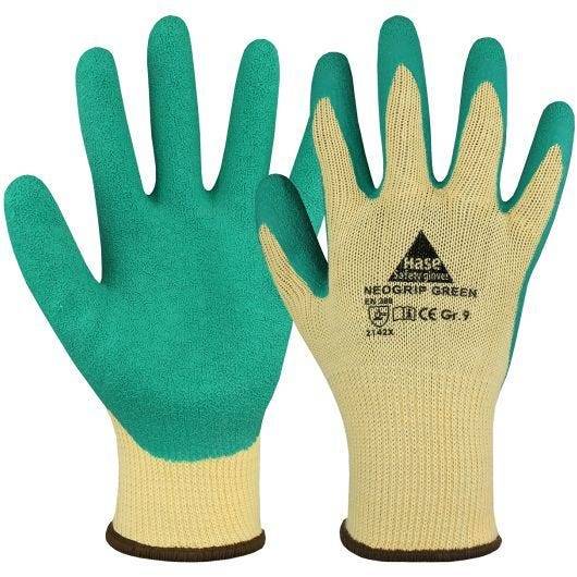 Hase Montagehandschuhe Neogrip Green, Größe 7, 10 Paar-0