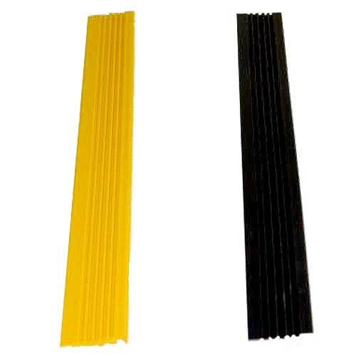 Kantenprofil für Arbeitsmatte Industry, gelb/schwarz, 60x1320 mm, Breitseite-0