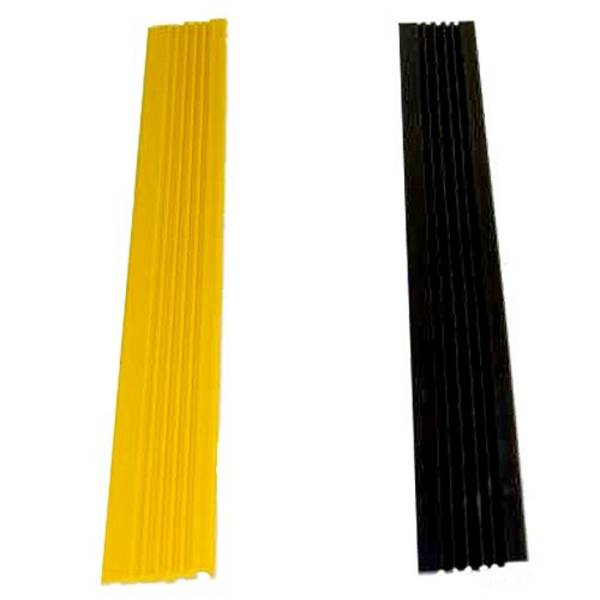 Kantenprofil für Arbeitsmatte Industry, gelb/schwarz, 60x1000 mm, Längsseite