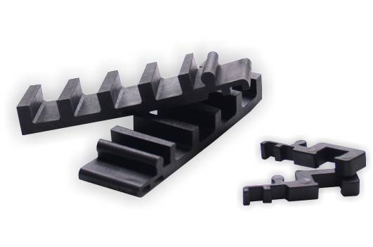 Kantenprofil für Arbeitsmatte Industry, gelb/schwarz, 60x1320 mm, Breitseite-4