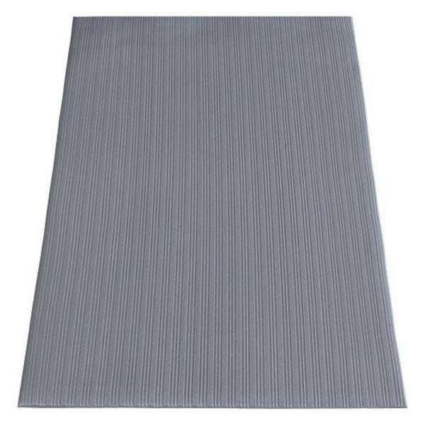 Miltex Arbeitsplatzmatte Yogameter Basic, 600x900 mm, längsgerillt, grau, PVC