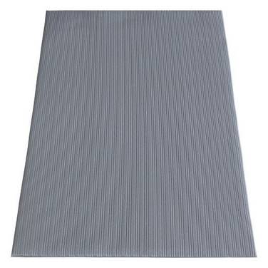 Miltex Arbeitsplatzmatte Yogameter Basic, 600x900 mm, längsgerillt, grau, PVC
