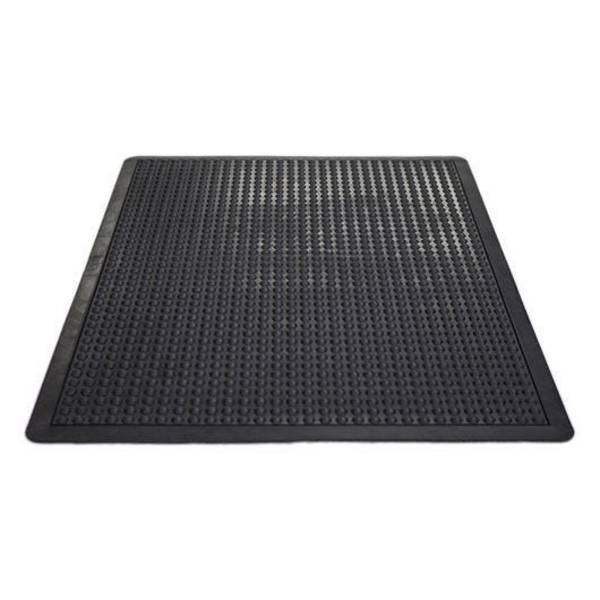 Miltex Arbeitsplatzmatte Yoga Dome Oil, schwarz, Einzelmatte, 900x1200mm, genoppt, NBR-Kautschuk