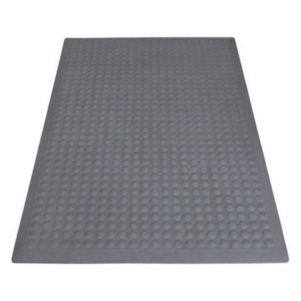 Miltex Arbeitsplatzmatte Yoga Flex Basic, grau, Einzelmatte, 600x900mm, genoppt, Naturkautschuk