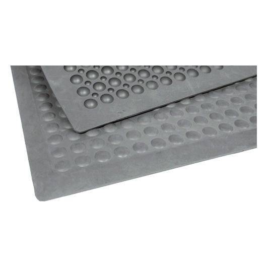 Miltex Arbeitsplatzmatte Yoga Flex Basic, grau, Einzelmatte, 600x900mm, genoppt, Naturkautschuk-1