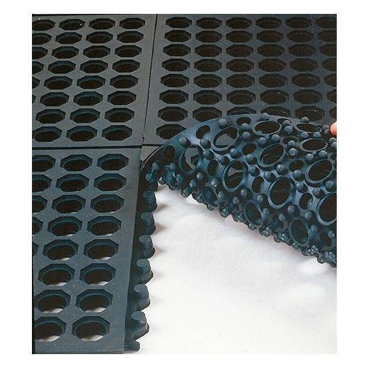 Miltex Arbeitsplatzmatte Yoga Octa Basic, 900x900 mm, durchbrochen, Modulsystem, schwarz-1