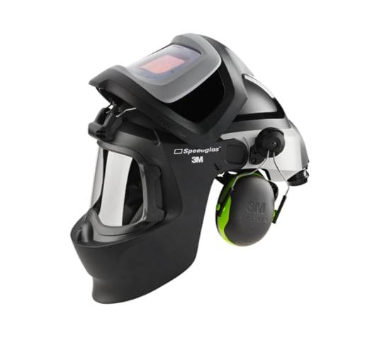 3M Speedglas 9100 MP Schweißhelm Hochklappbar Selbstabdunkelnde Linse Verstellbares Kopfband-1