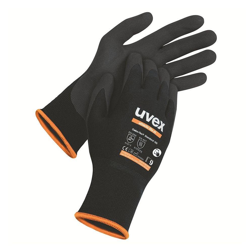 uvex athletic lite xt Montagehandschuh, Gr. 9, für Allround-/Präzisionsarbeiten, 10 Paar-0