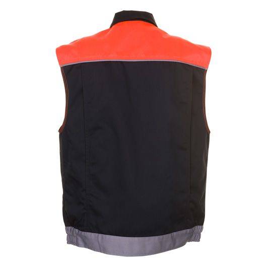 Planam Visline Weste, 2461, schwarz/orange, Größe XL-1