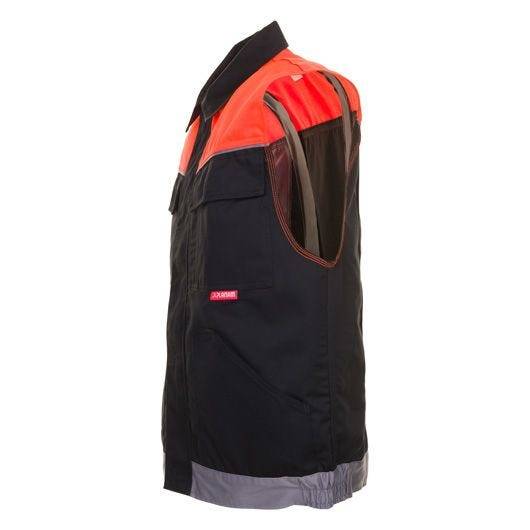 Planam Visline Weste, 2461, schwarz/orange, Größe XL-2