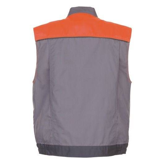 Planam Visline Weste, 2460, grau/orange, Größe S-1